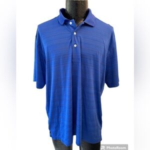 George men’s polo golf shirt in blue size large